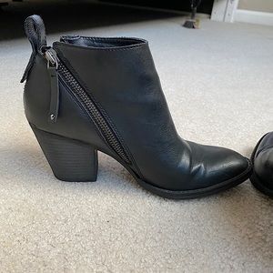 Black Zip-Up Booties